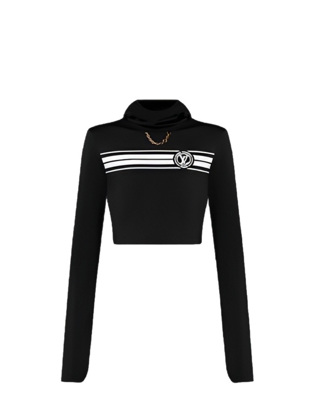 Louis Vuitton LV Stripe Hooded Crop Top Small NWT